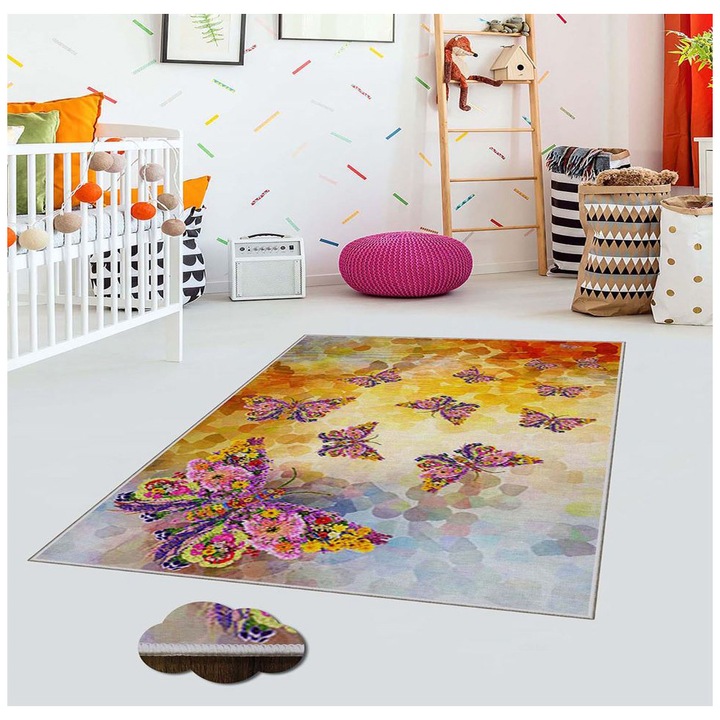 Covor camera copiilor Oyo Concept cu print digital baza tesuta Rayt 120x180 cm