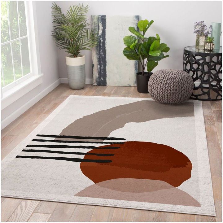 Covor Oyo Concept cu print digital baza tesuta Odin 80x140 cm