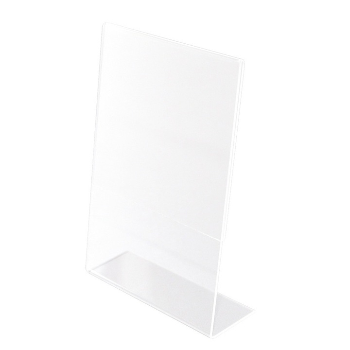 Suport meniu, Q,Connect, Plexiglas, 150 x 210 mm, Transparent