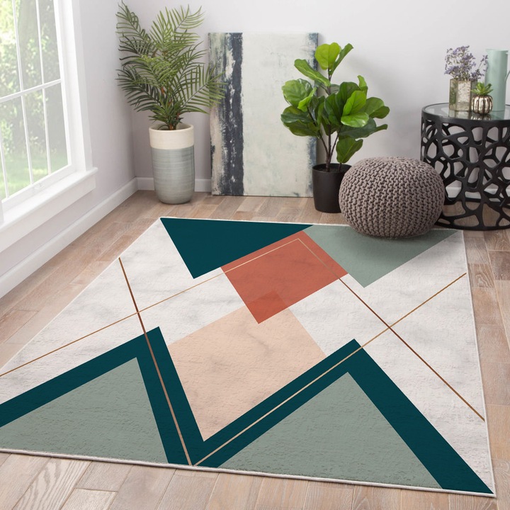 Covor Oyo Concept cu print digital baza tesuta Menisqas 180x280 cm