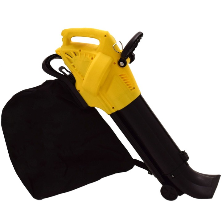 Aspirator de frunze 3 in 1, Syntrox, 2800 W, 45 l, Negru/Galben