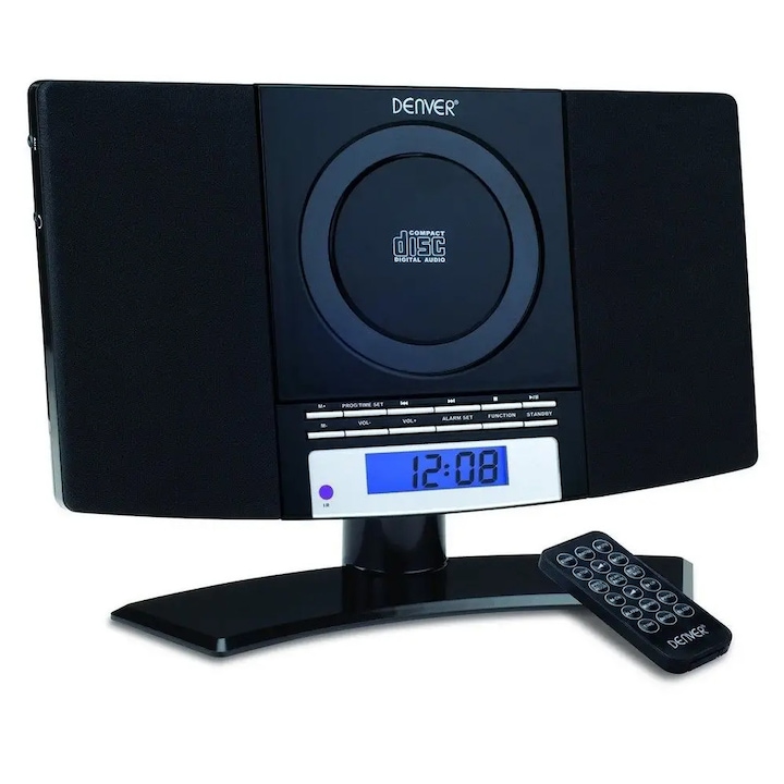 Mikro audiorendszer aiwa Hi-Fi Stereo 20W, Bluetooth, CD lejátszó, MP3, rádió FM Denver MC-5220