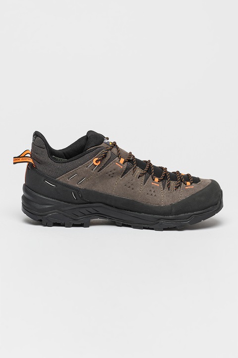 SALEWA, Pantofi cu tehnologie Gore-Tex® pentru drumetii si trekking Alp Trainer 2, Negru/Gri carbune