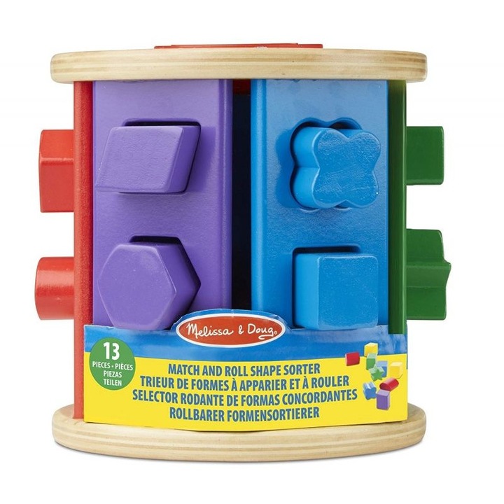Fa válogató formákkal, Melissa & Doug, henger