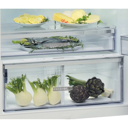 Frigider cu doua usi Whirlpool W84TE 72XAQUA2, 574 l, Dual No Frost, Clasa E, Dispenser apa, H 186 cm, Inox