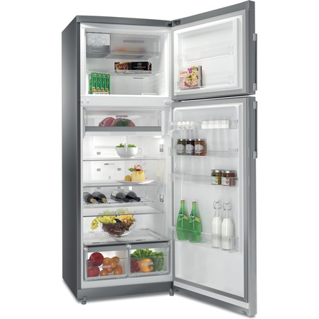 Frigider cu doua usi Whirlpool WT70E952X, 419 l, Total NoFrost, Tehnologia al 6-lea Simt, Display Digital, Clasa E, H 190 cm, Inox