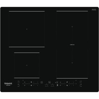 Plita incorporabila Hotpoint HB4860BNE, Inductie, 4 zone de gatire, 4 zone booster, Timer, Blocare acces copii, Power Management, Indicator incalzire reziduala, 60 cm, Negru