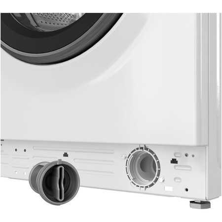 Masina de spalat rufe Hotpoint Natis NM11846WSAEUN, 8 kg, 1400 rpm, Clasa A, Steam Refresh, Steam Hygiene, Motor Inverter, Display Digital, Alb/Silver