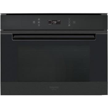 Cuptor cu microunde incorporabil Hotpoint MP776BMIHA, 40 l, Grill Quartz - 1600 W, Display electronic LCD, Timer, Jet Start, Keep Warm, Negru