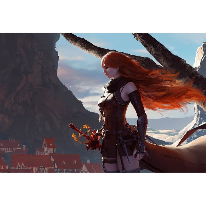 Poster Fantasy Girl Rapier, 61x90cm, poster1415