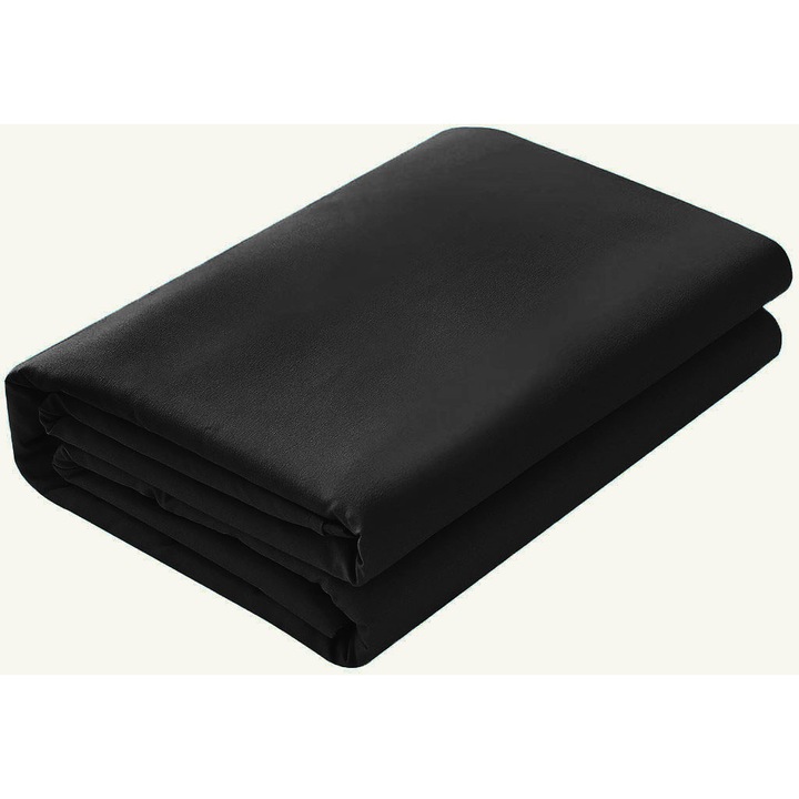 Ranforce 100% pamut lepedő, sűrűsége 120 g/m2, fekete, 140/220 cm