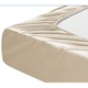 Брачно спално бельо с еластична покривка и правоъгълна калъфка за възглавница, Mild Morning, подсилен памук, тегло на материята 120 гр./м2, Кремав