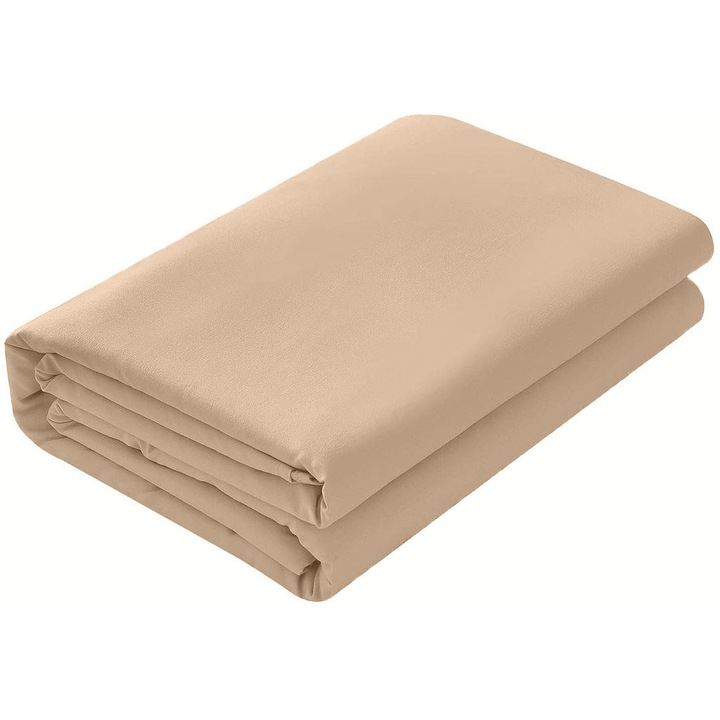 FIVE STORE lepedő, 100% ranforce pamut, sűrűsége 120 g/m2, 240/260 cm, bézs
