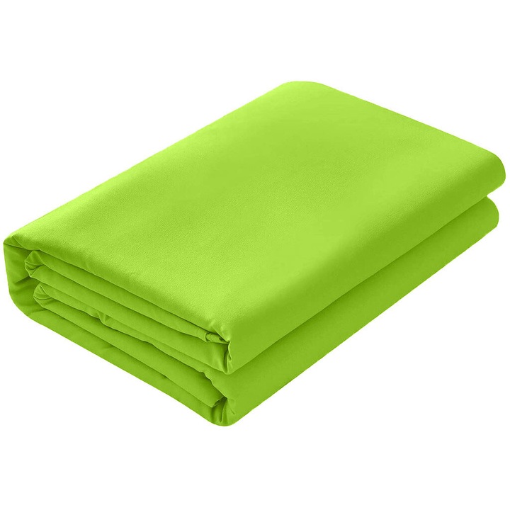 Ranforce 100% pamut lepedő, sűrűsége 120 g/m2, zöld, 240/260 cm