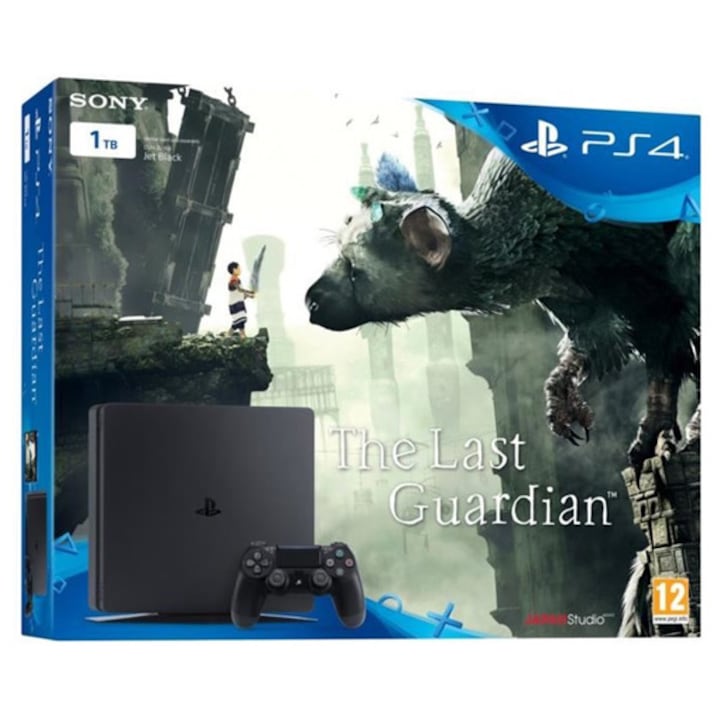 Consola Sony PlayStation Slim 1TB, Black Joc The Last Guardian