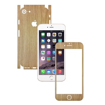 Apple iPhone 7 - Folie Full Body Carbon Skinz,Husa tip Skin Protectie Totala, (Folie Rama Ecran + Folie Carcasa si Laterale),Lemn Stejar Apple iPhone 7 - Folie Full Body Carbon Skinz,Husa tip Skin Protectie Totala, (Folie Rama Ecran + Folie Carcasa si Laterale),Lemn Stejar