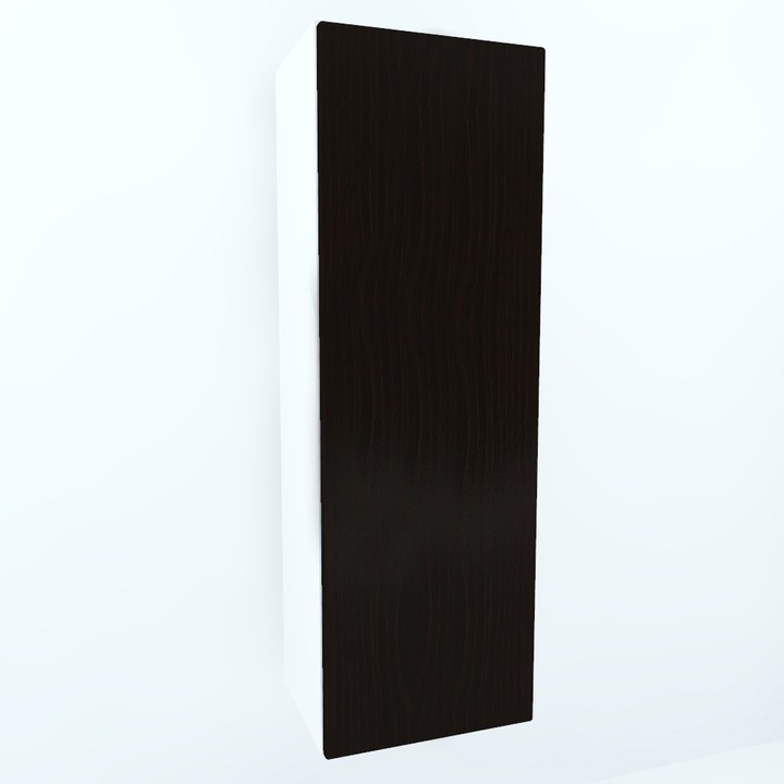 Dulap Suspendat vertical armonia cu 1 usa cu sistem "push to open" front MDF Wenge, 40 X 120 x 32