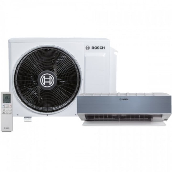 Aer Conditionat Split Inverter Bosch Climate Class CLC 8001I 25 E Set 9000 BTU, INOX
