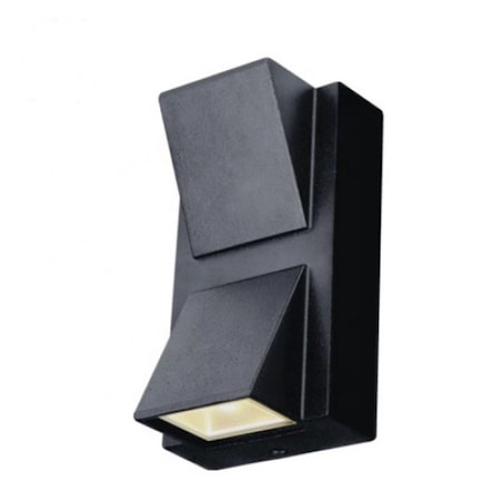 Aplica Led de Exterior, 2x5W, Negru, 3000K, Sticla si Metal, 1080lm