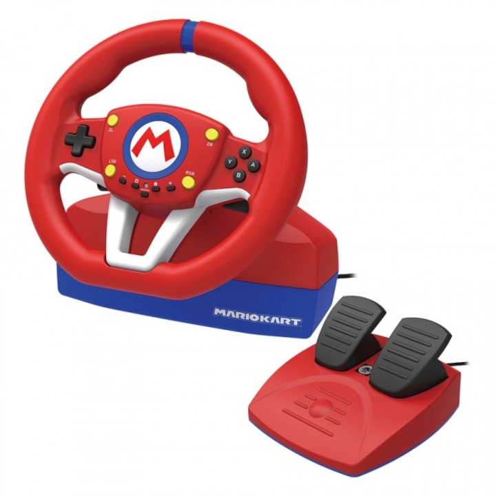Volan Hori Mario Kart Racing Wheel Pro Mini pentru Nintendo Switch / OLED, PC