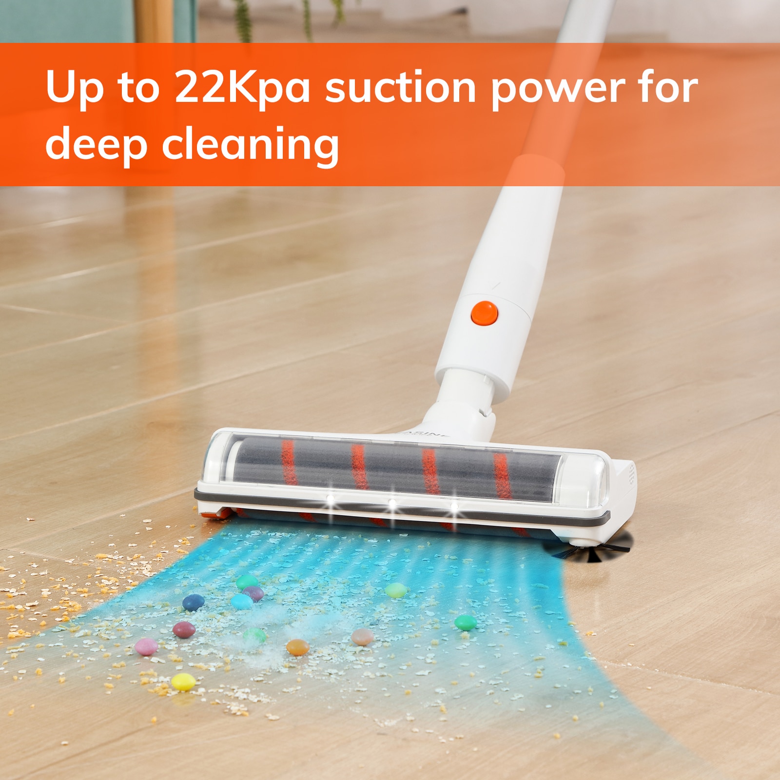 Aspirator vertical G80, ILIFE, 1.95KG, Viteza 70000 rpm, 2500mAh, Alb