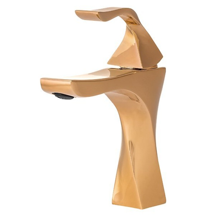 Silla S-1142 Premium Mosdó csaptelep, Mosdókagylóhoz szerelhető, sárgaréz, Arany