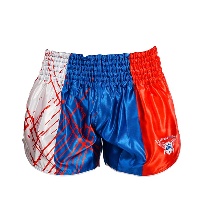 Шорти ARMURA Nak Muay, Червен/Бял/Син
