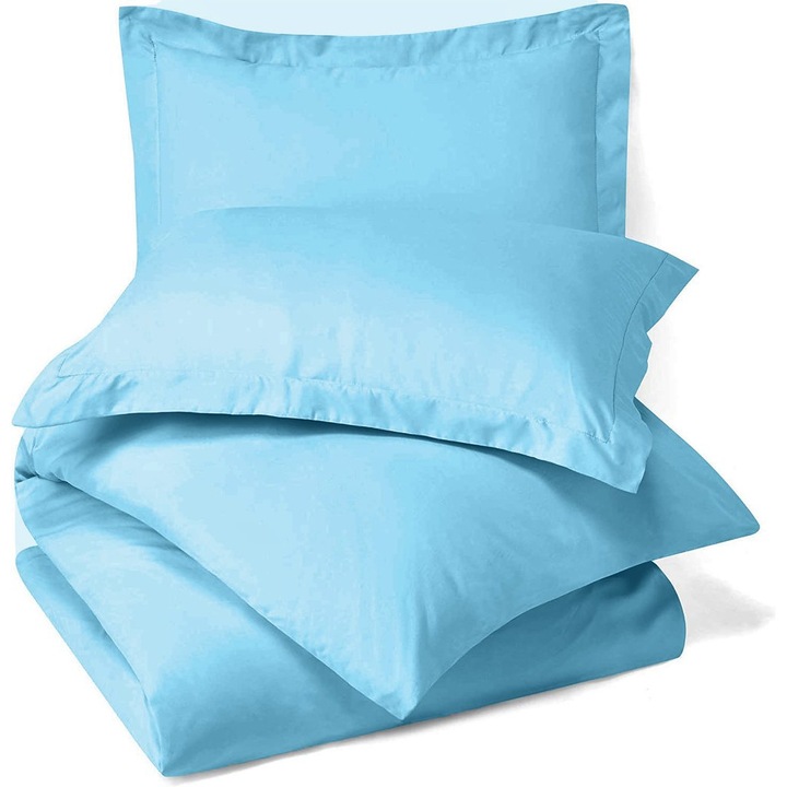 Ranforce 100% pamut paplanhuzat, sűrűsége 120 g/m2, kék, 140/210 cm