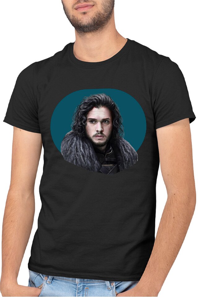 lavender accessories Committee Tricou barbati Game of Thrones Jon Snow Lord Powerful Reign, negru, marime  XL - eMAG.ro