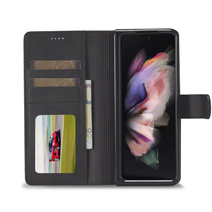 Калъф TECH-PROTECT Wallet за, Samsung Galaxy Z Fold 4, Black