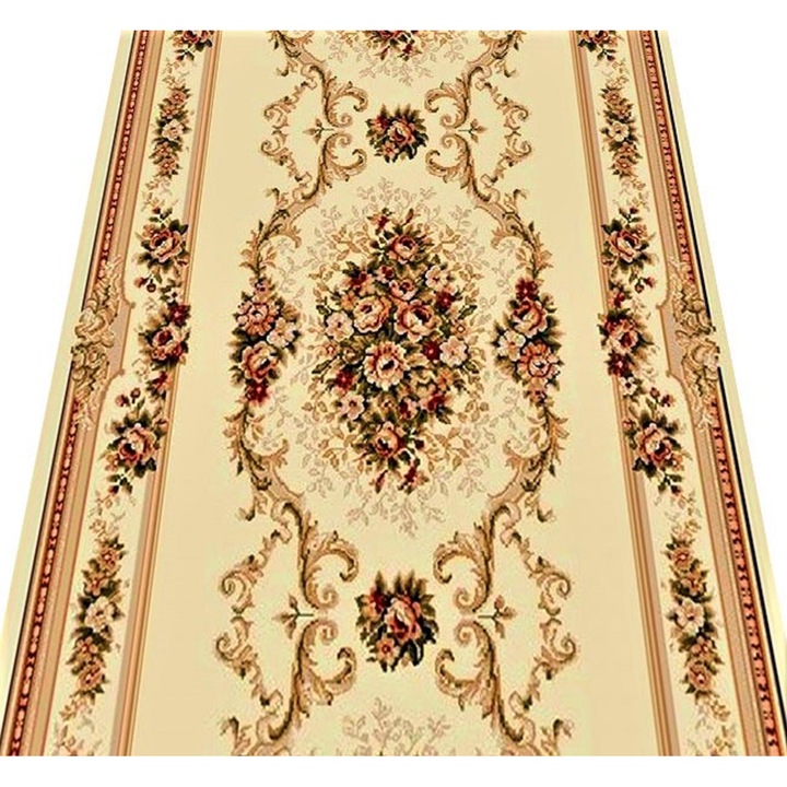 Traversa Lotos 574-100, 100x700 cm, Crem, 1800 gr/mp