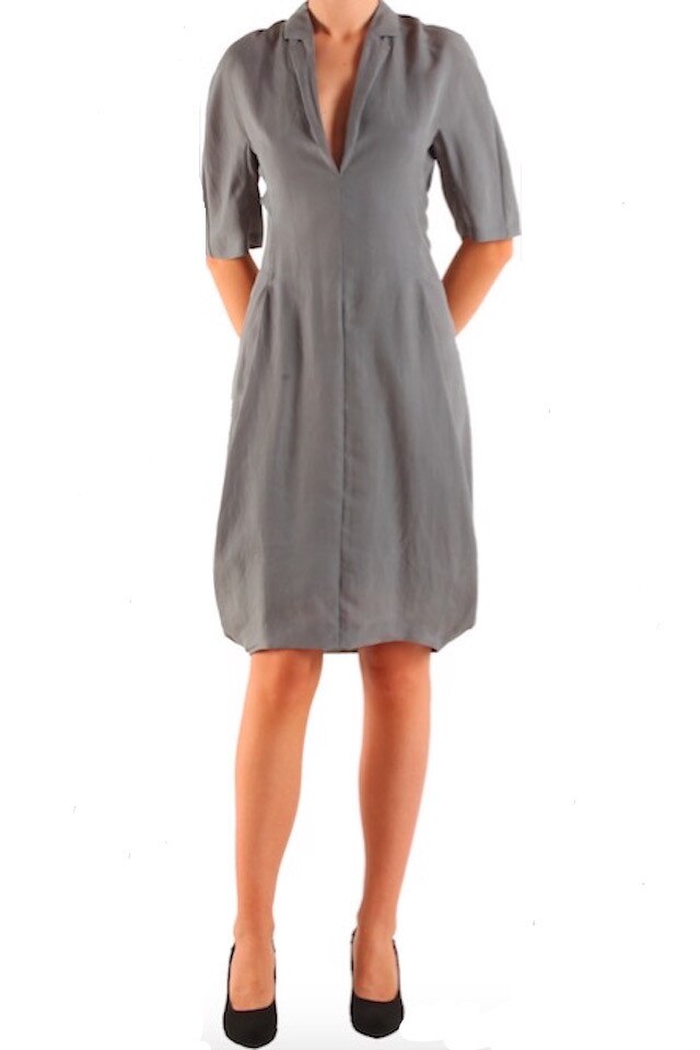 Rochie Calvin Klein model Fallon, culoare gri