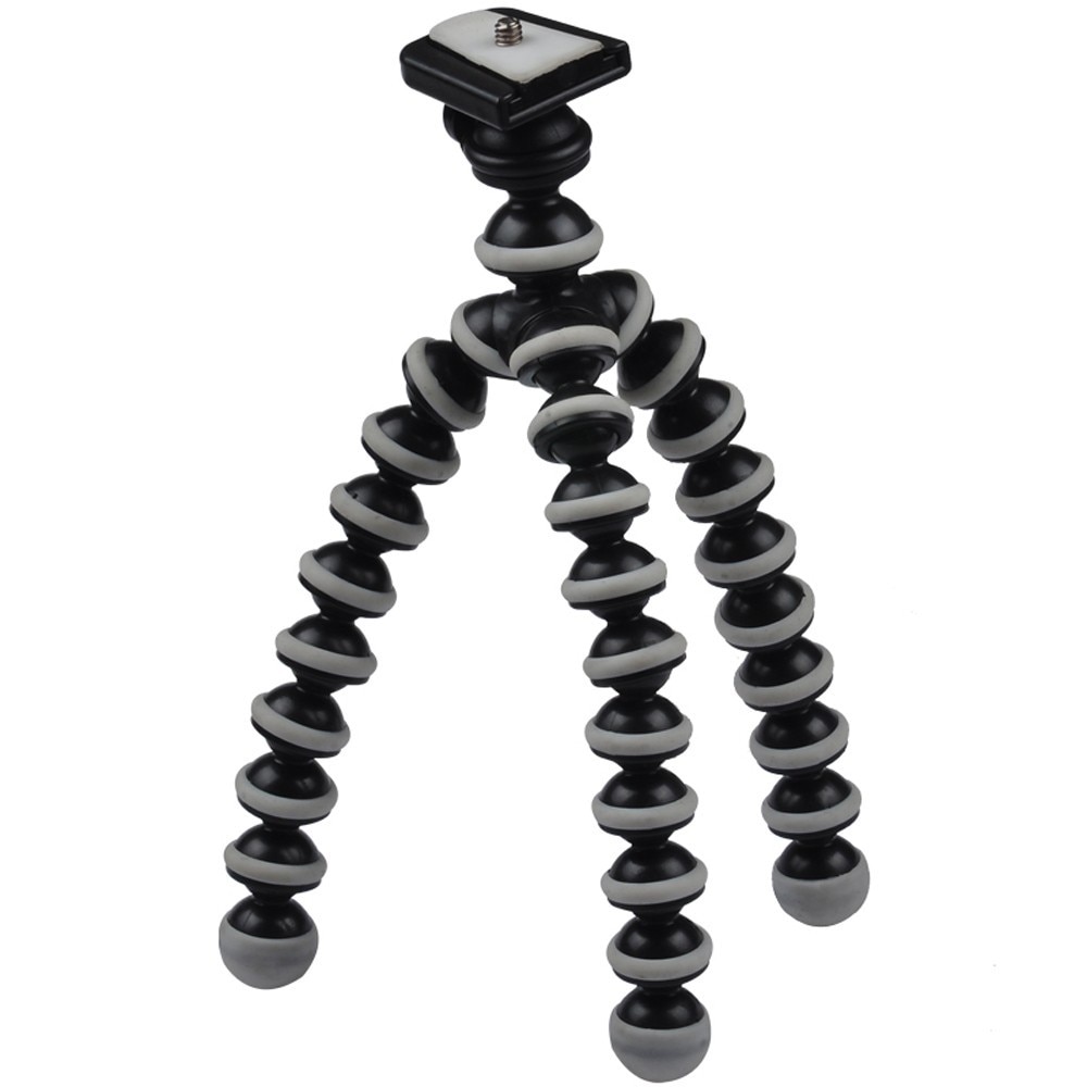 Mini Trepied marime M flexibil cu sistem de prindere pentru camere video sport universale, SJCAM, GOPRO HERO