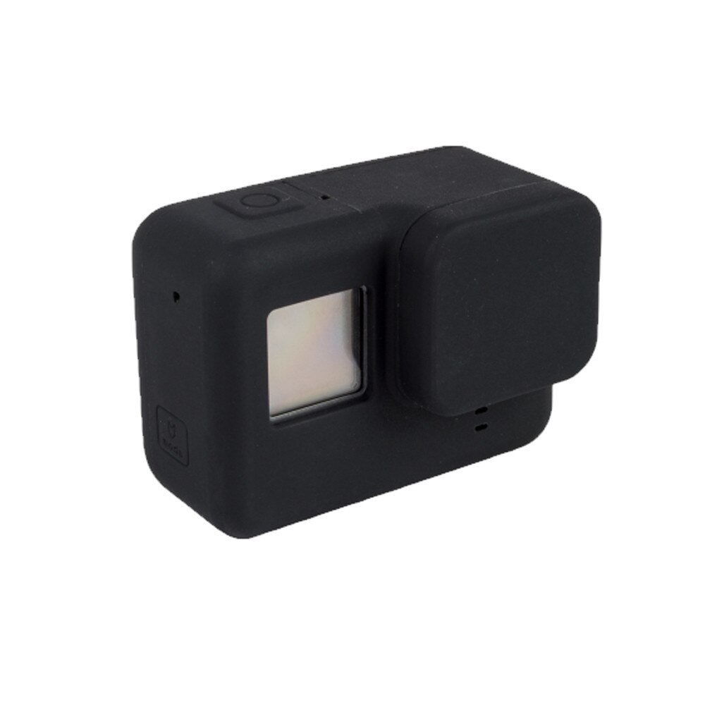 Carcasa de protectie din silicon fara rama compatibila cu GoPro Hero 5 / 6 / 7 (Negru)