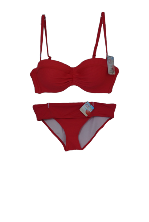 Costum de baie dama Cherry beach 25824, 2 piese, Culoare Rosu, Marimea L