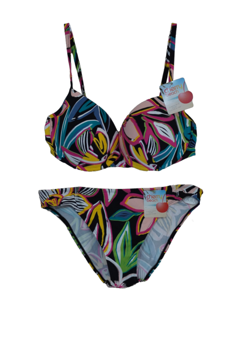 Costum de baie dama Cherry beach 23824, 2 piese, Culoare: Multicolor, Marime: M