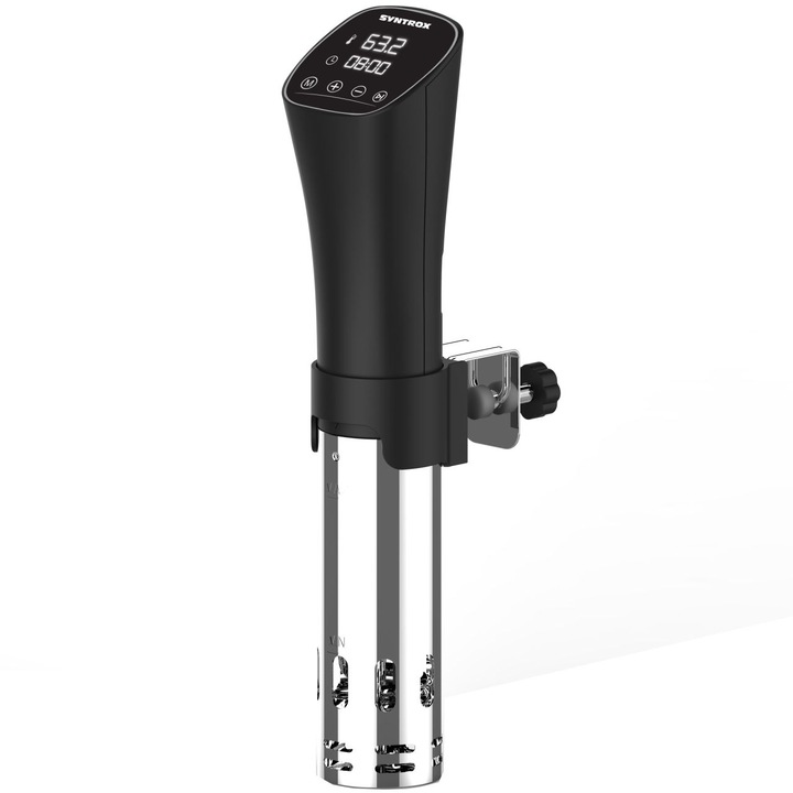 Aragaz sous vide, Syntrox, Otel inoxidabil, 800 W, Negru