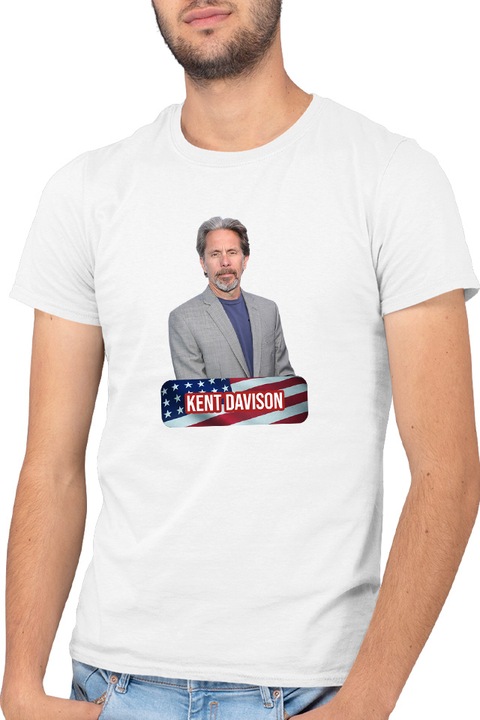 Tricou barbati Veep Gary Cole Kent Davison Role Comedy Seasons, alb, marime S