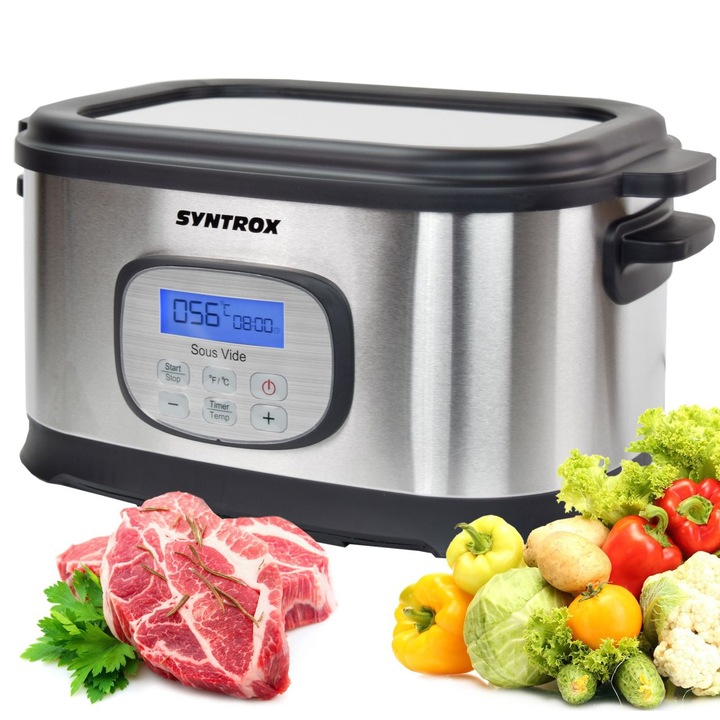 Vákuumos tűzhely, Syntrox, 520 W, 6 l, Ezüst