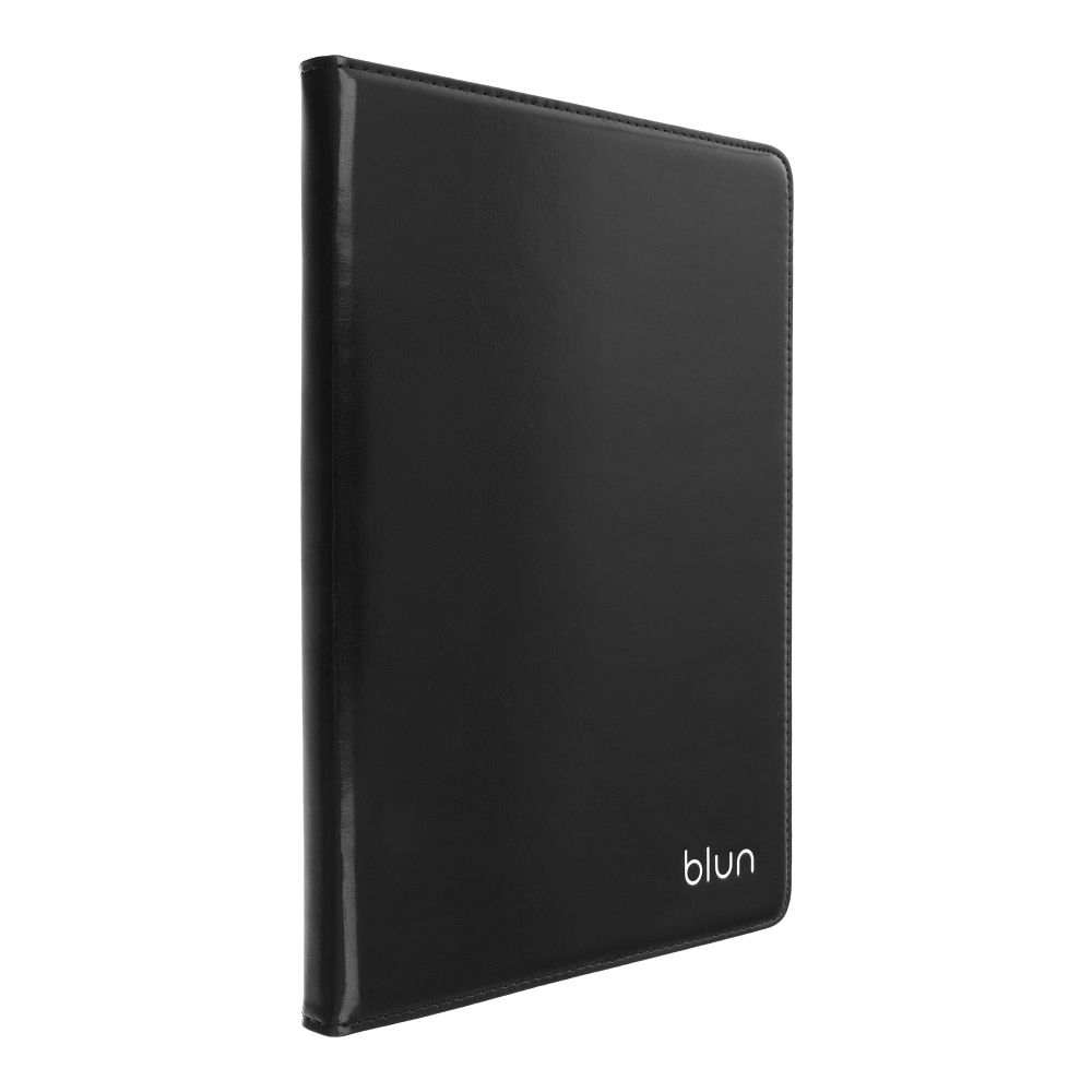 Husa tableta, Blun, Piele ecologica, Negru, 12.4"