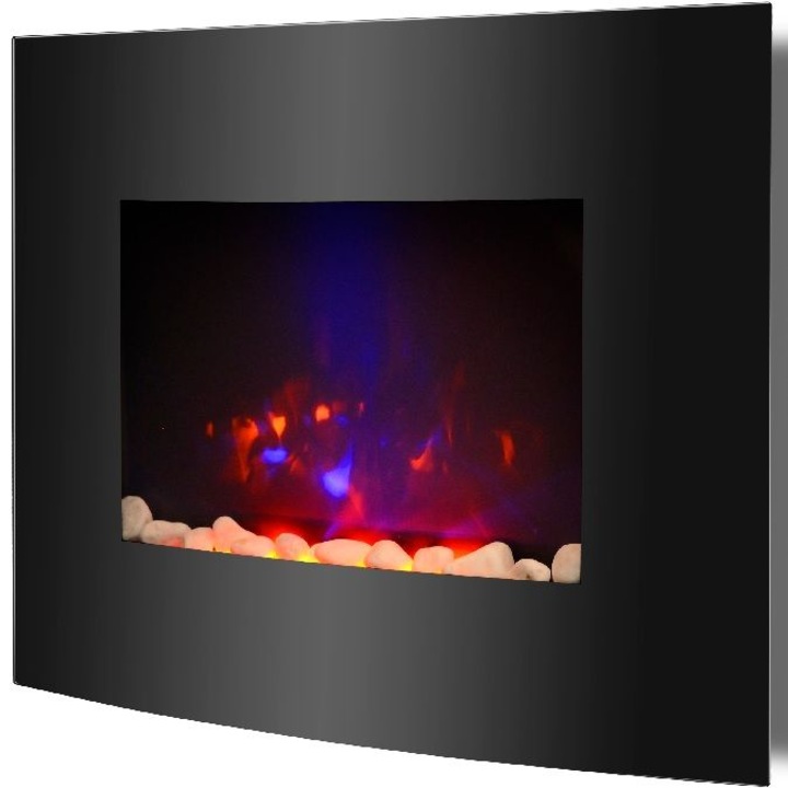 Fali kandalló, Syntrox, 2000 W, Fekete