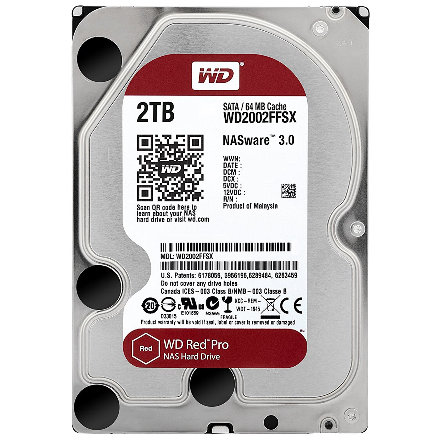 HDD WD Red Pro rev2, 2TB, 7200rpm, 64MB cache, SATA III - eMAG.ro