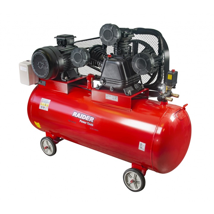Compresor aer cu curea 270l 7.5kW 400V 900l/min RAIDER RD-AC06