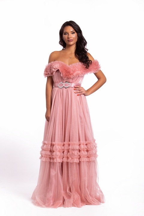 Rochie de dama, Oficial, Lunga, Roz, 38