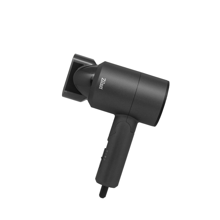 Преносим сешоар Zilan ZLN4889, черен, 1100 W, 2 степени на мощност, сгъваема дръжка