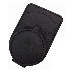 Suport ochelari auto, Piele ecologica, Inchidere magnetica, Negru