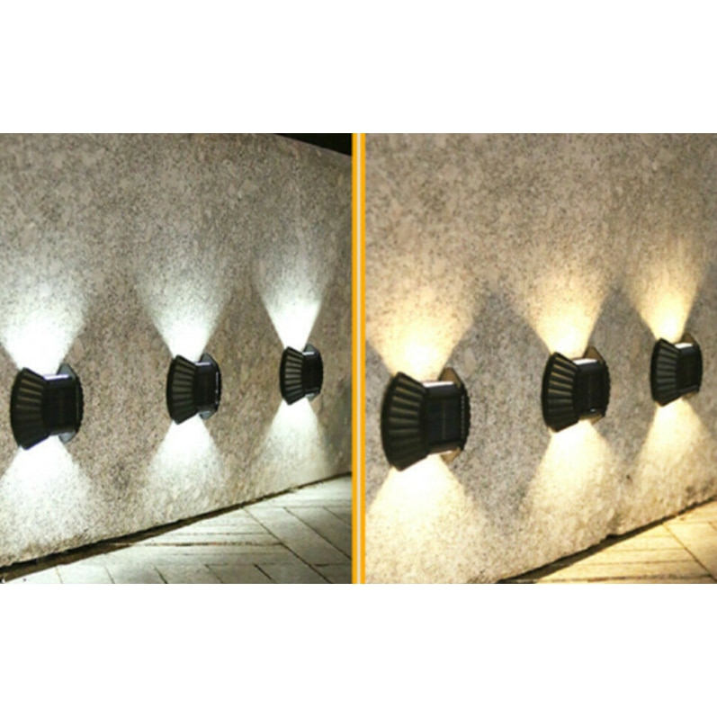 feedback veteran Injustice Set 8 Lampi solare de perete, 2 LED-uri, lumina calda, acumulator inclus  Aden Depo - eMAG.ro