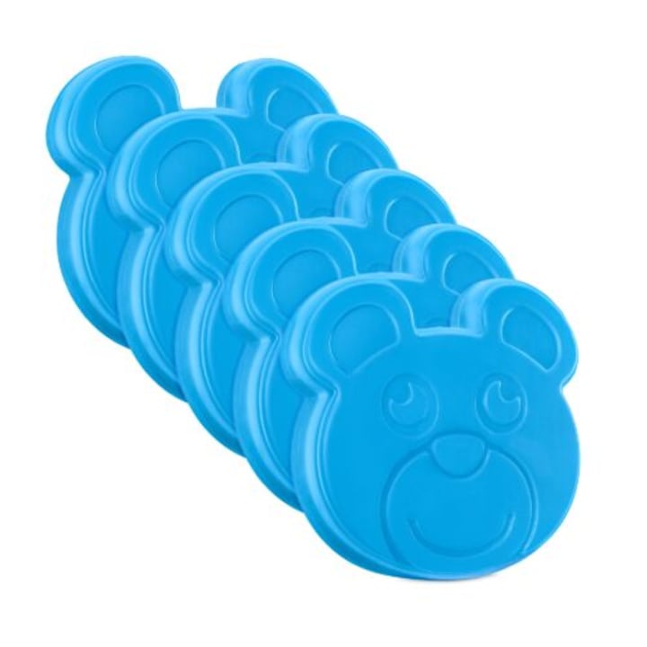 Комплект от 5 охлаждащи таблетки Navaris за хладилна чанта, за многократна употреба, синьо мече, 48099.01