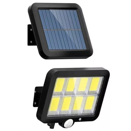 Lampa solara LED 260lm, panou solar cu cablu 5m, 3 moduri de ...