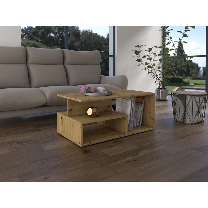 Маса за кафе 51 х 90 х 43 см, Artisan Oak, TEMCAR106